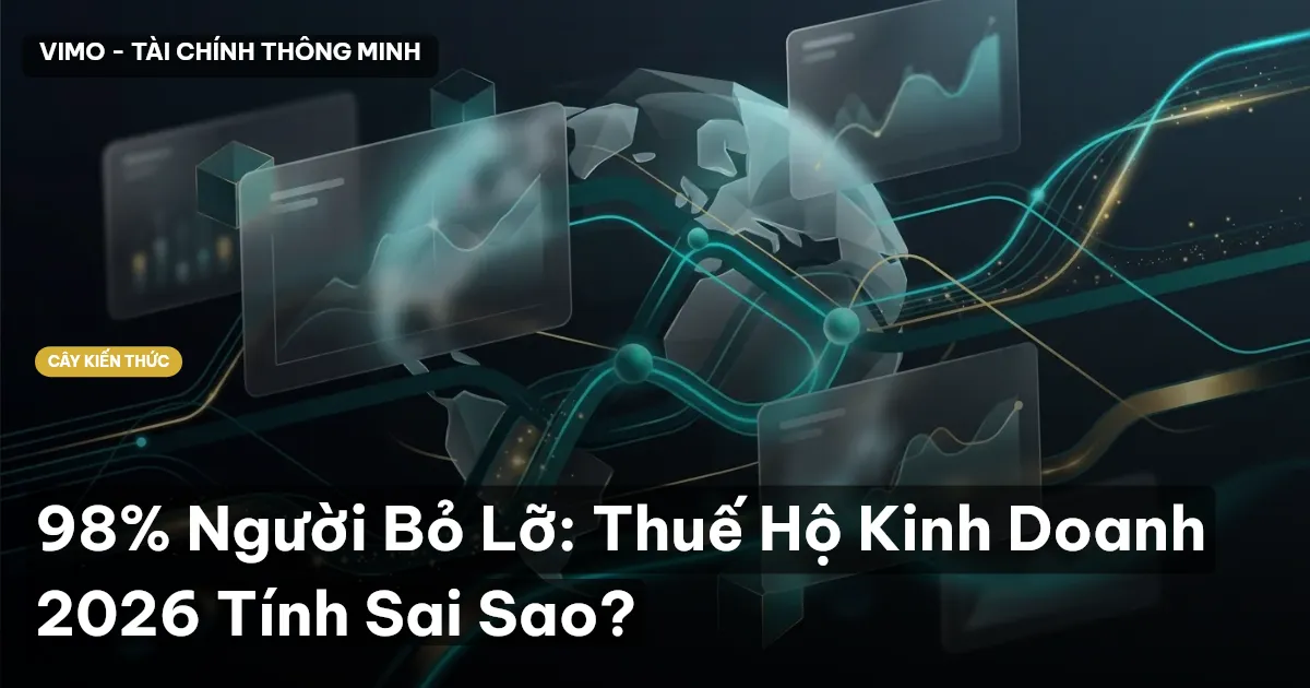98% Người Bỏ Lỡ: Thuế Hộ Kinh Doanh 2026 Tính Sai Sao?