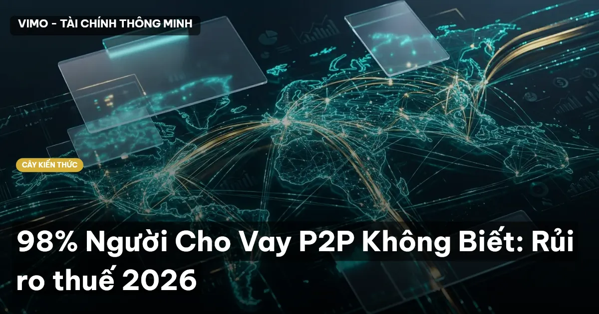 98% Người Cho Vay P2P Không Biết: Rủi ro thuế 2026