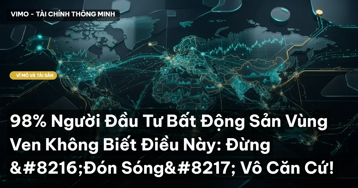 98% Người Đầu Tư Bất Động Sản Vùng Ven Không Biết Điều Này: Đừng ‘Đón Sóng’ Vô Căn Cứ!