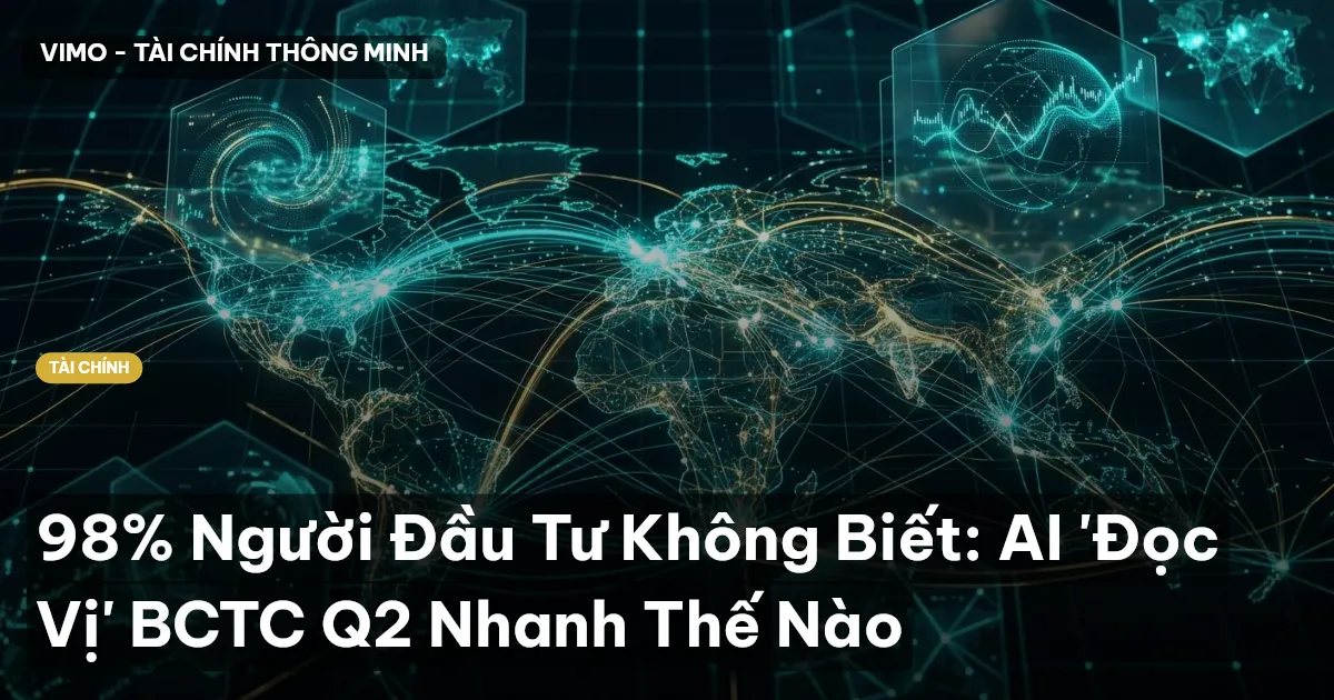 98% Người Đầu Tư Không Biết: AI 'Đọc Vị' BCTC Q2 Nhanh Thế Nào
