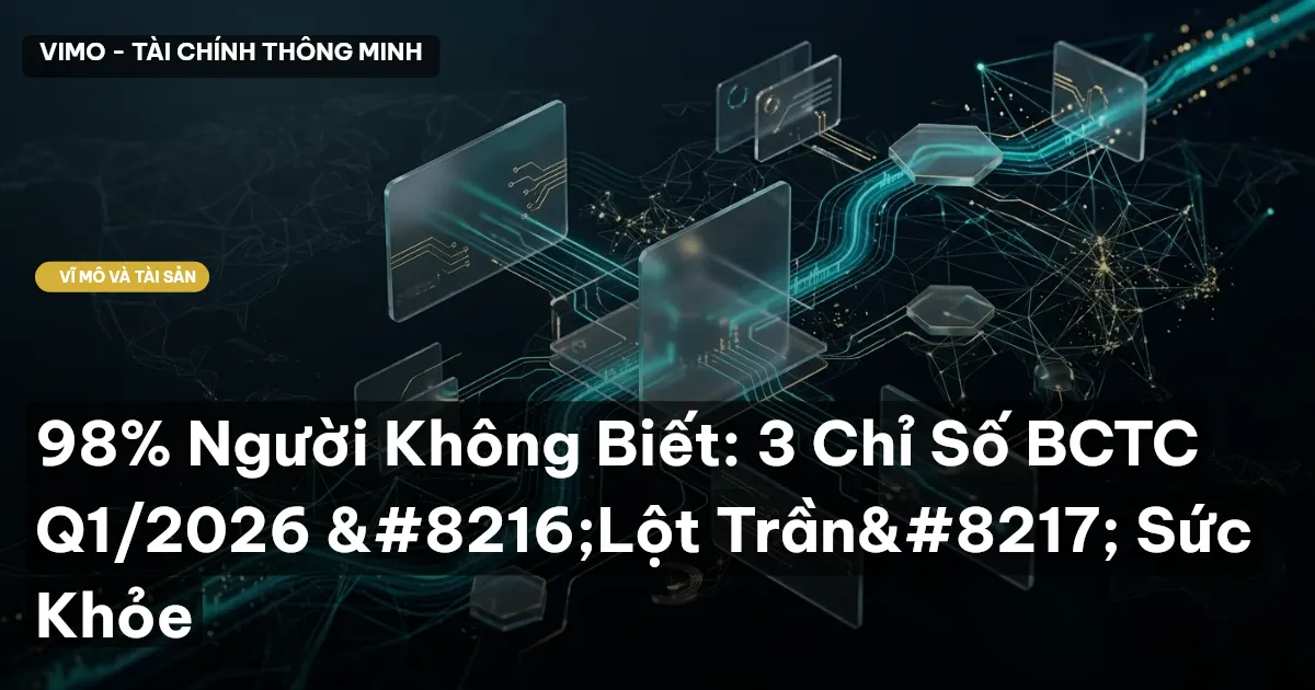 98% Người Không Biết: 3 Chỉ Số BCTC Q1/2026 ‘Lột Trần’ Sức Khỏe