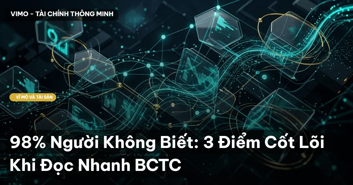 98% Người Không Biết: 3 Điểm Cốt Lõi Khi Đọc Nhanh BCTC