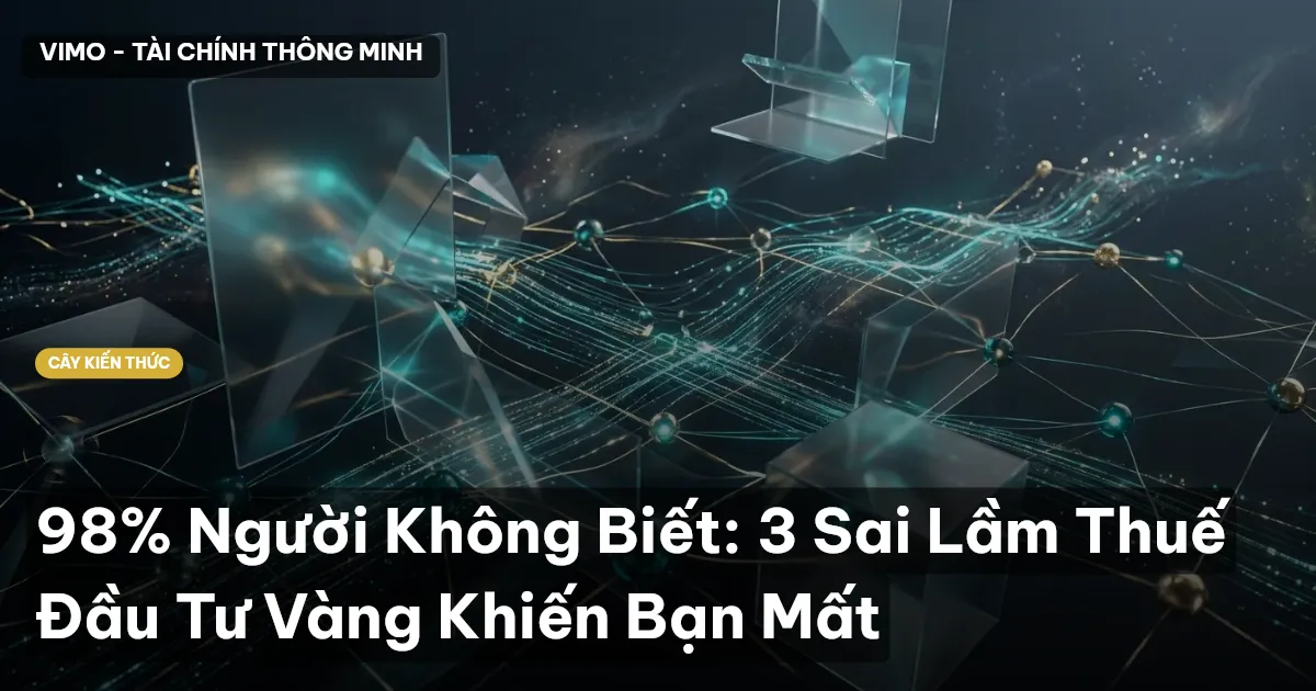 98% Người Không Biết: 3 Sai Lầm Thuế Đầu Tư Vàng Khiến Bạn Mất
