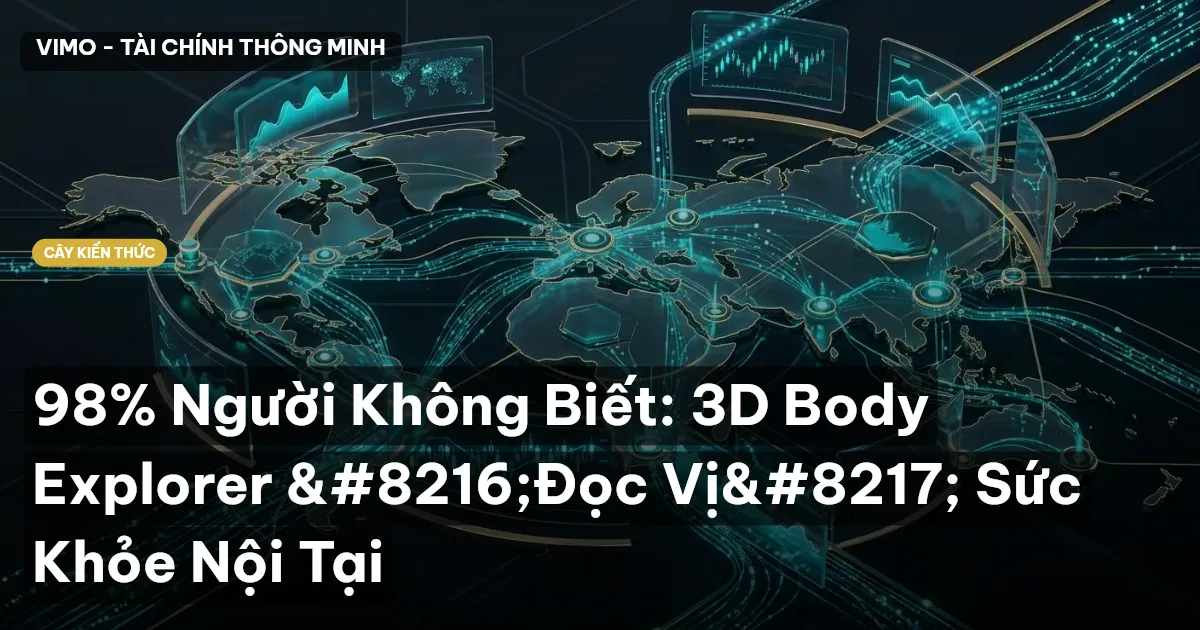 98% Người Không Biết: 3D Body Explorer ‘Đọc Vị’ Sức Khỏe Nội Tại