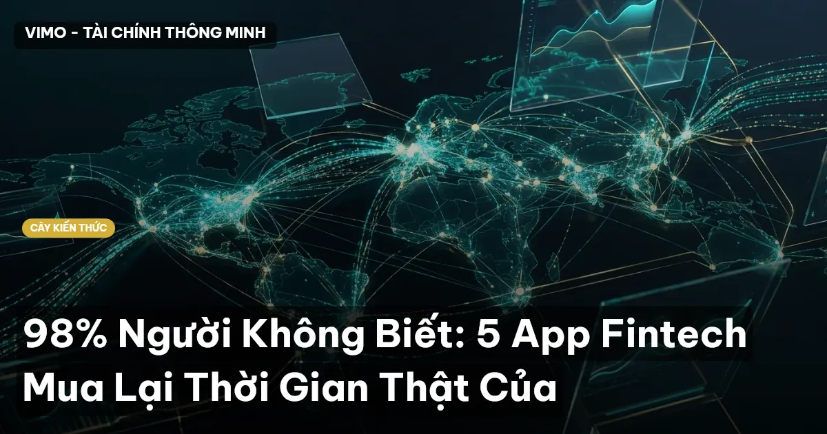 98% Người Không Biết: 5 App Fintech Mua Lại Thời Gian Thật Của