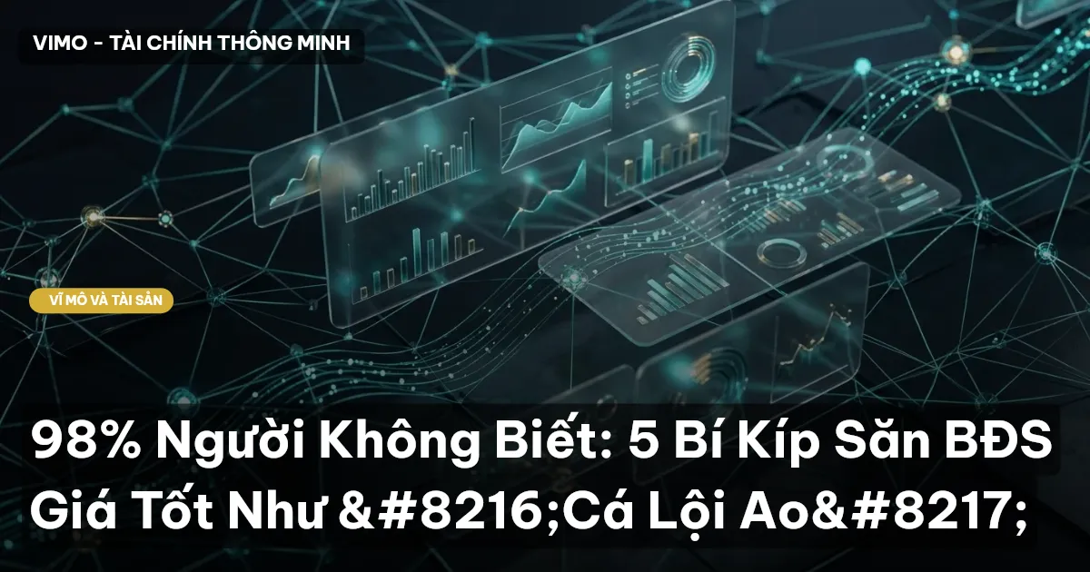 98% Người Không Biết: 5 Bí Kíp Săn BĐS Giá Tốt Như 'Cá Lội Ao'