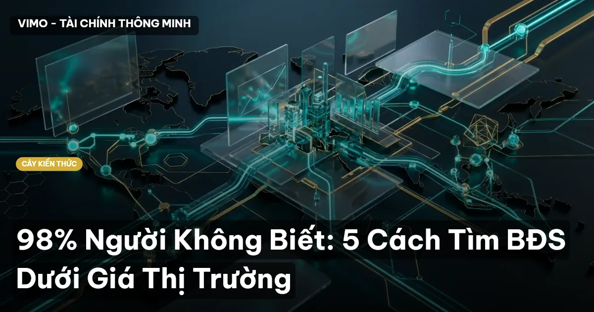98% Người Không Biết: 5 Cách Tìm BĐS Dưới Giá Thị Trường