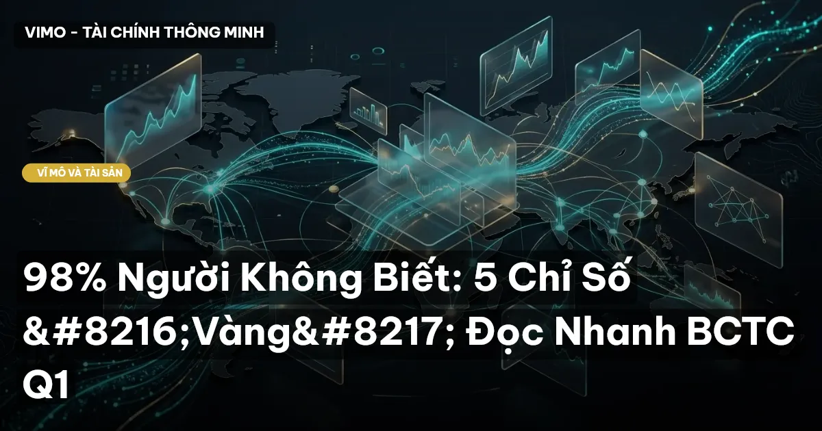 98% Người Không Biết: 5 Chỉ Số ‘Vàng’ Đọc Nhanh BCTC Q1