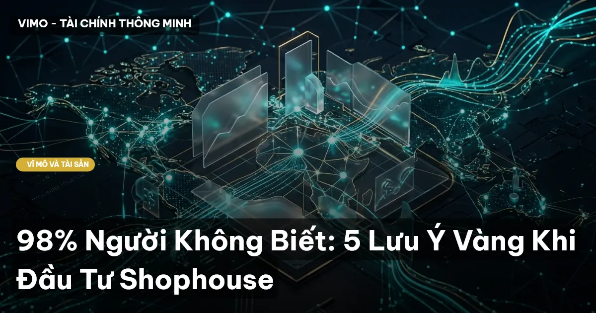 98% Người Không Biết: 5 Lưu Ý Vàng Khi Đầu Tư Shophouse