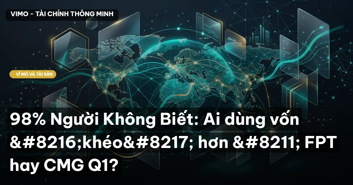 98% Người Không Biết: Ai dùng vốn 'khéo' hơn – FPT hay CMG Q1?