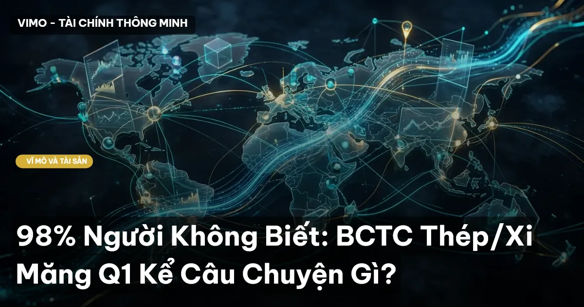 98% Người Không Biết: BCTC Thép/Xi Măng Q1 Kể Câu Chuyện Gì?