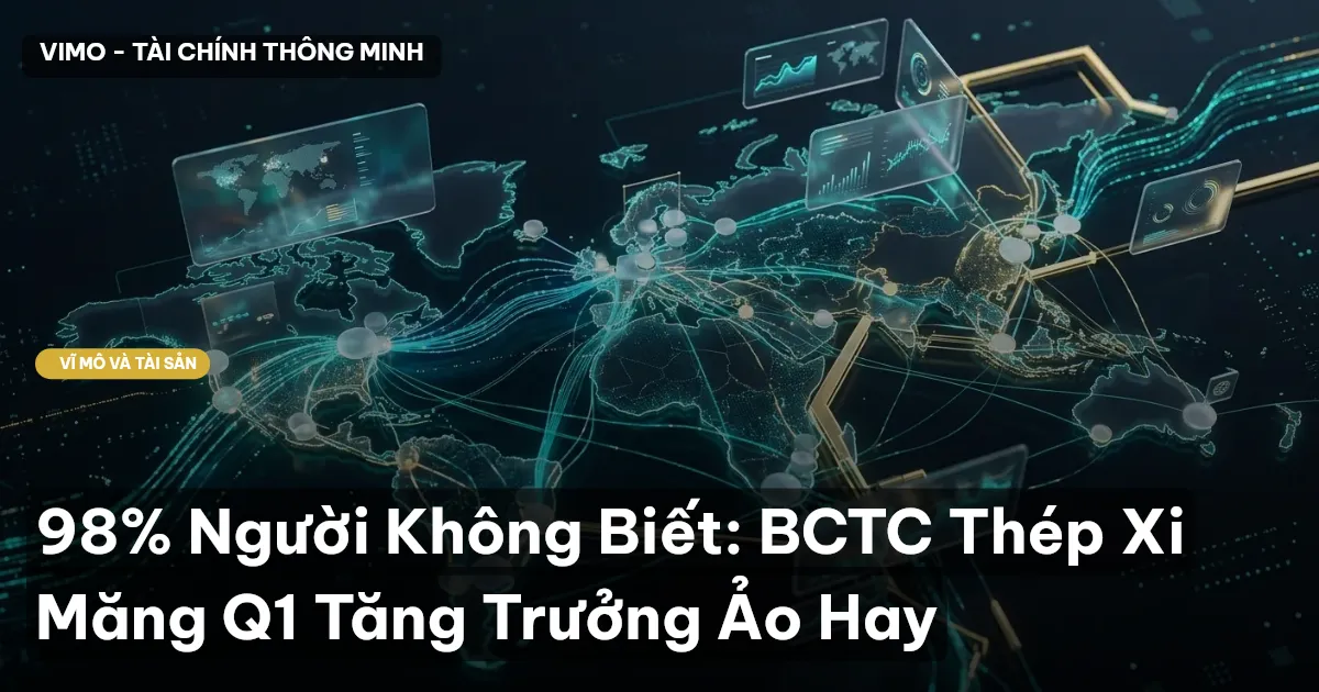 98% Người Không Biết: BCTC Thép Xi Măng Q1 Tăng Trưởng Ảo Hay