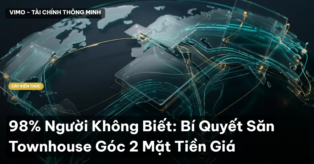 98% Người Không Biết: Bí Quyết Săn Townhouse Góc 2 Mặt Tiền Giá