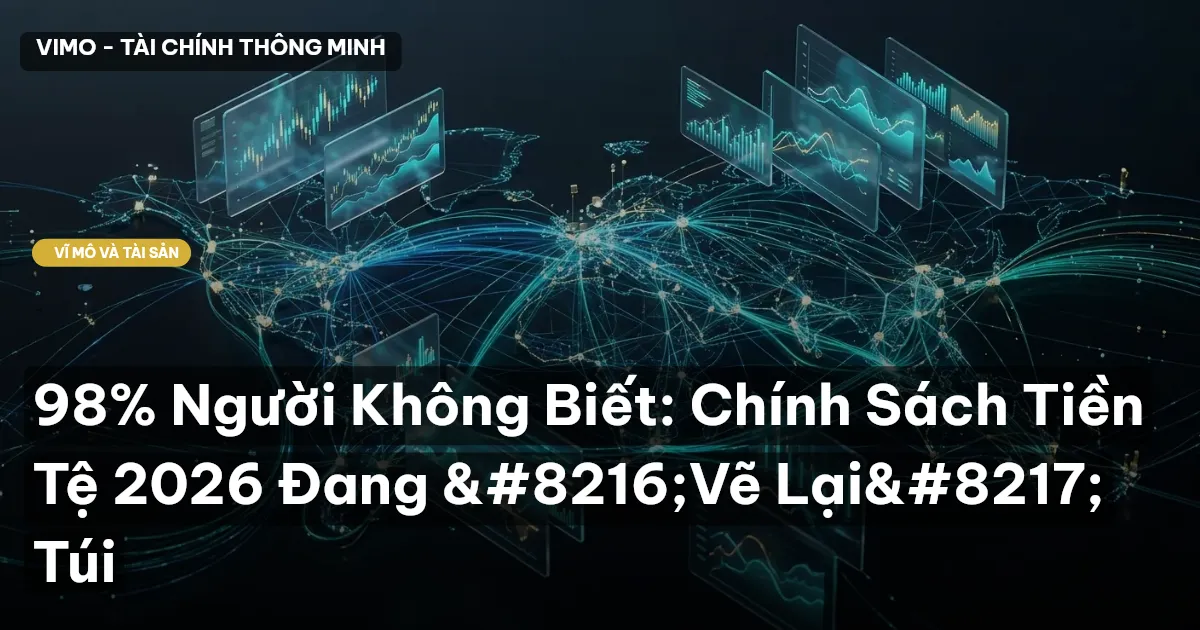 98% Người Không Biết: Chính Sách Tiền Tệ 2026 Đang ‘Vẽ Lại’ Túi