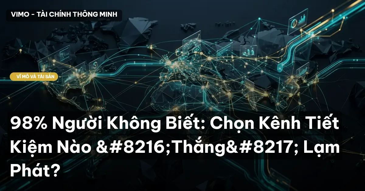 98% Người Không Biết: Chọn Kênh Tiết Kiệm Nào ‘Thắng’ Lạm Phát?