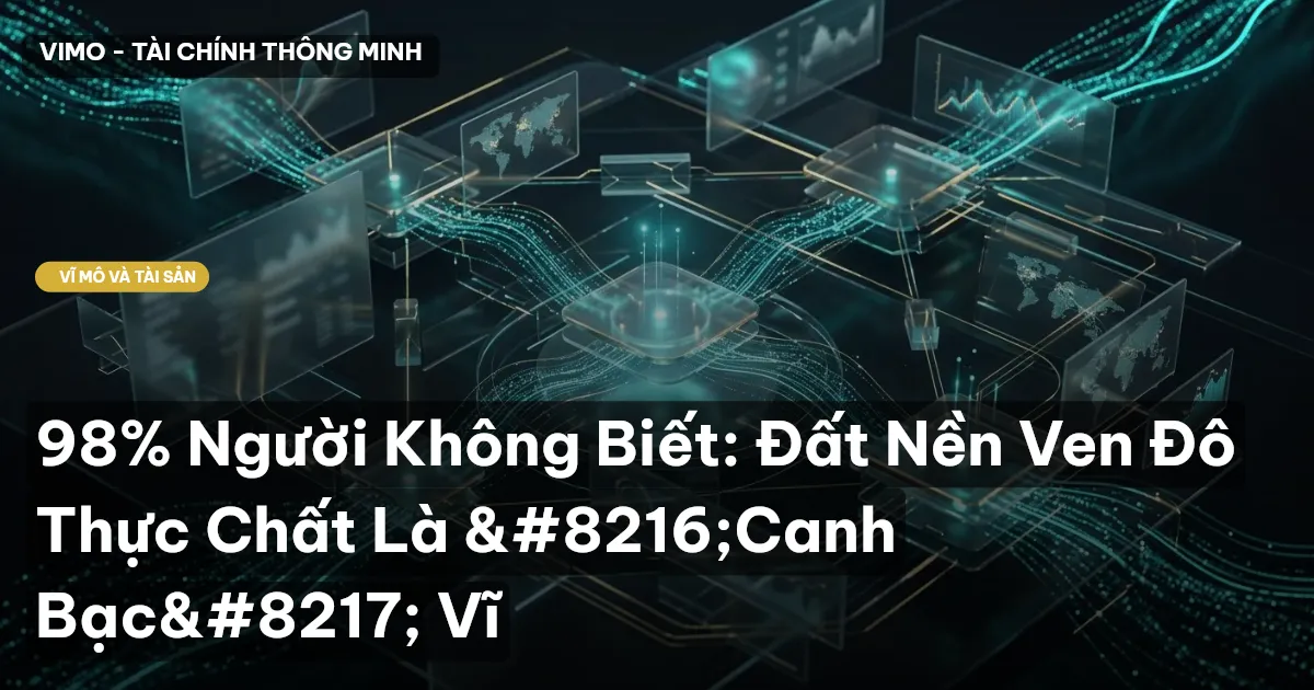 98% Người Không Biết: Đất Nền Ven Đô Thực Chất Là ‘Canh Bạc’ Vĩ