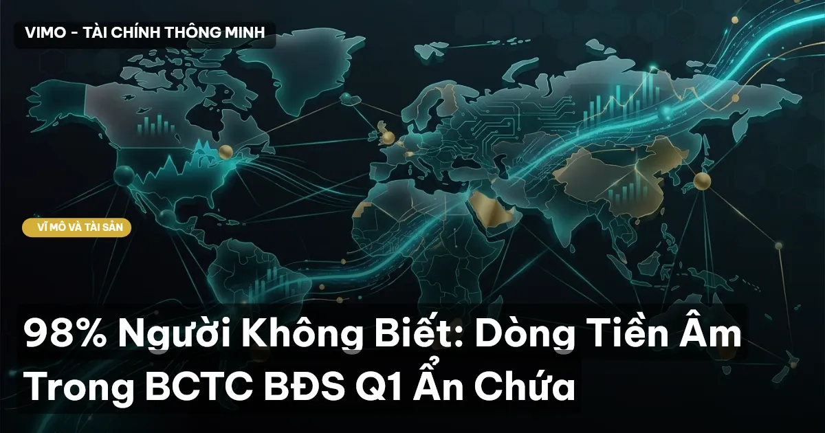 98% Người Không Biết: Dòng Tiền Âm Trong BCTC BĐS Q1 Ẩn Chứa