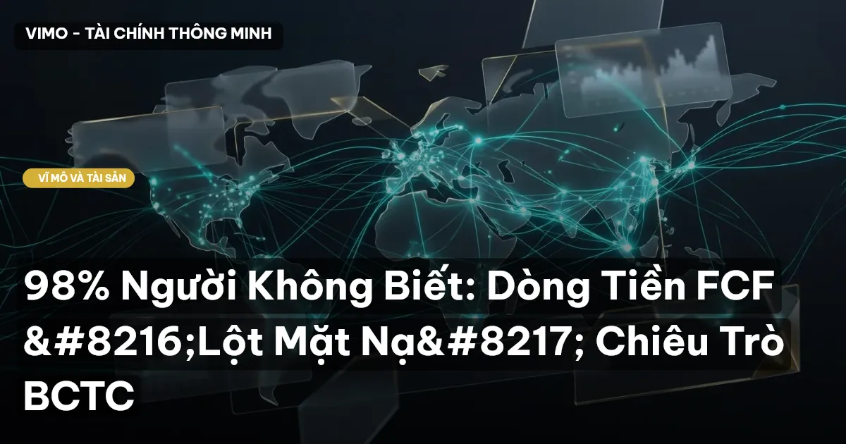 98% Người Không Biết: Dòng Tiền FCF ‘Lột Mặt Nạ’ Chiêu Trò BCTC