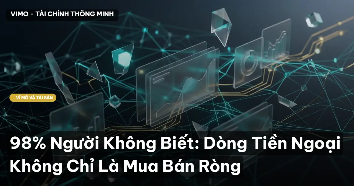 98% Người Không Biết: Dòng Tiền Ngoại Không Chỉ Là Mua Bán Ròng