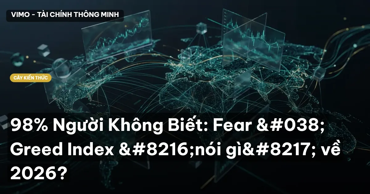 98% Người Không Biết: Fear & Greed Index ‘nói gì’ về 2026?