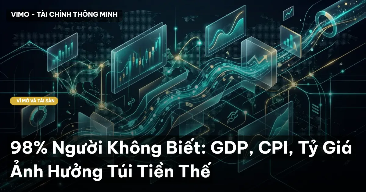 98% Người Không Biết: GDP, CPI, Tỷ Giá Ảnh Hưởng Túi Tiền Thế