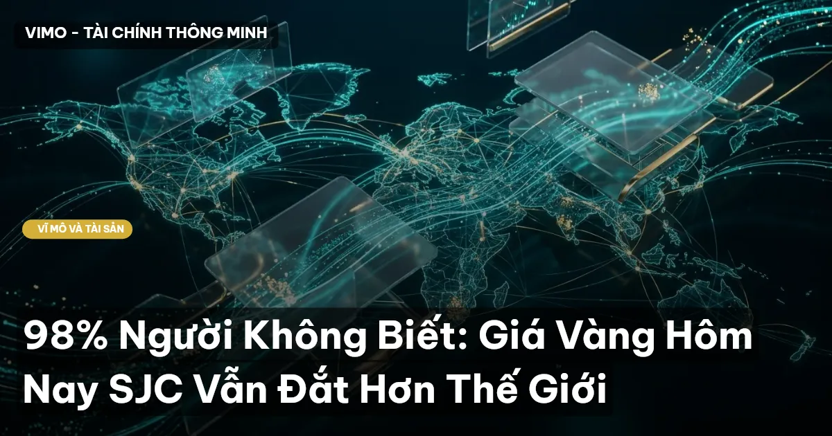 98% Người Không Biết: Giá Vàng Hôm Nay SJC Vẫn Đắt Hơn Thế Giới