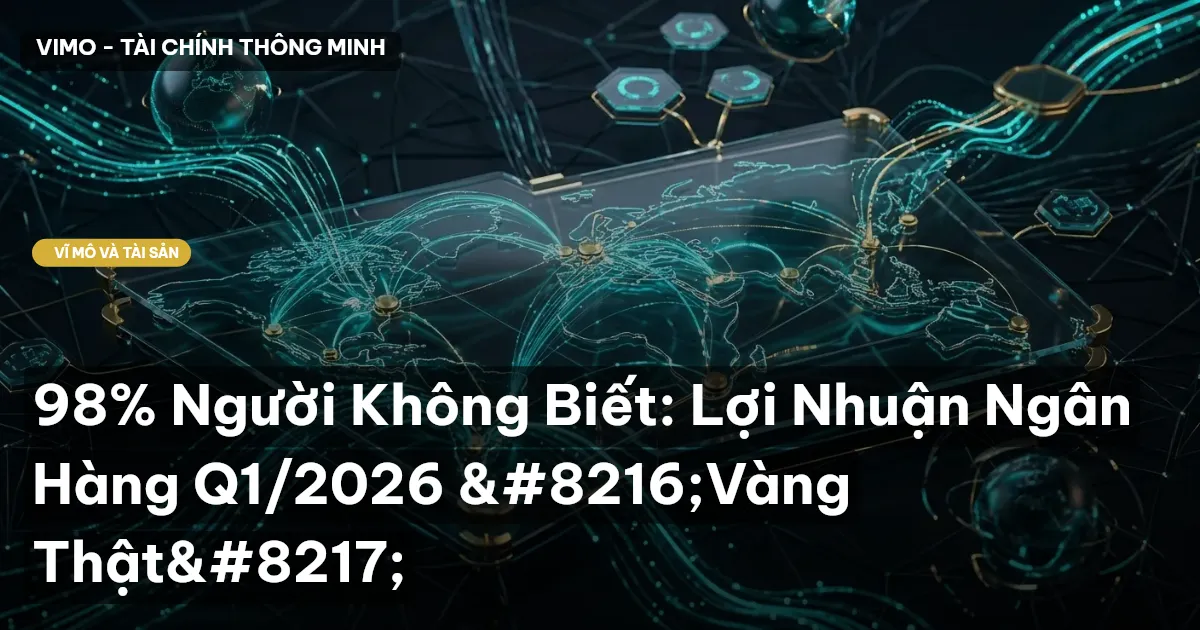 98% Người Không Biết: Lợi Nhuận Ngân Hàng Q1/2026 ‘Vàng Thật’