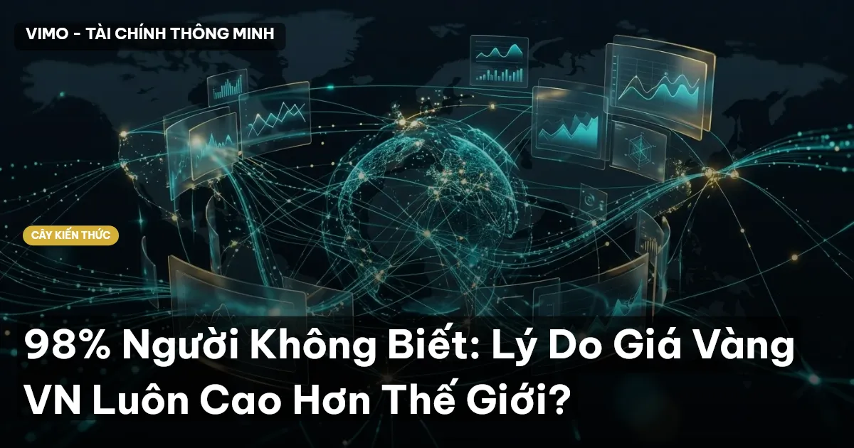 98% Người Không Biết: Lý Do Giá Vàng VN Luôn Cao Hơn Thế Giới?