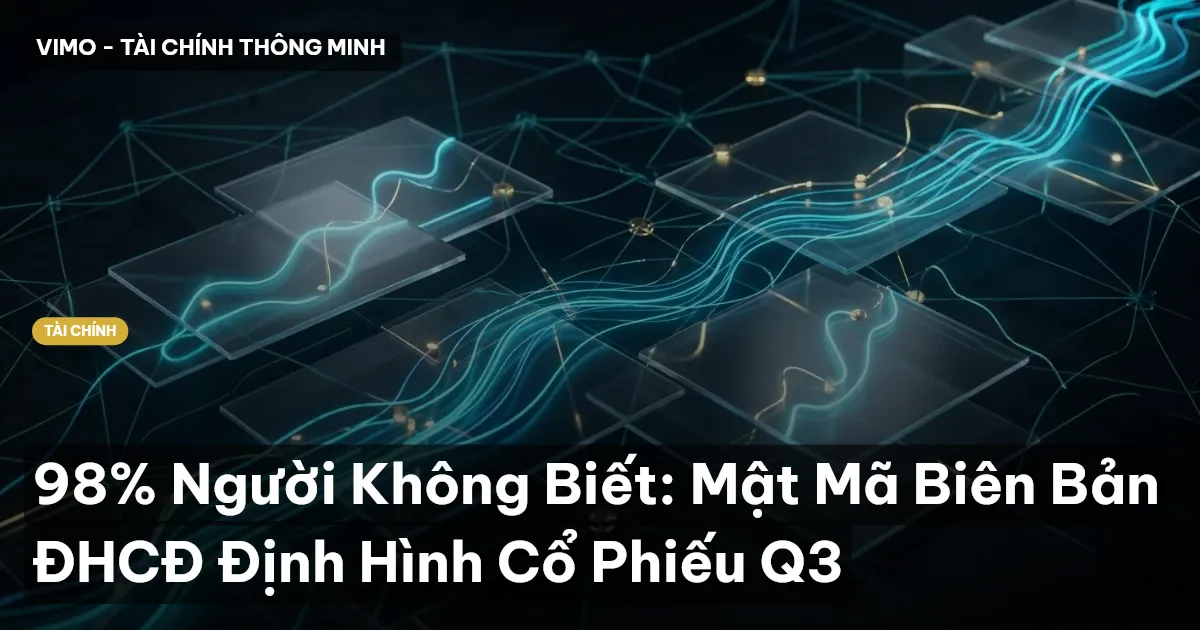 98% Người Không Biết: Mật Mã Biên Bản ĐHCĐ Định Hình Cổ Phiếu Q3