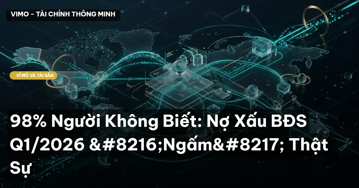 98% Người Không Biết: Nợ Xấu BĐS Q1/2026 ‘Ngấm’ Thật Sự
