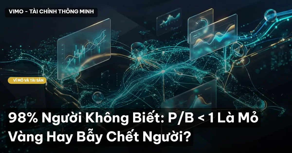 98% Người Không Biết: P/B < 1 Là Mỏ Vàng Hay Bẫy Chết Người?