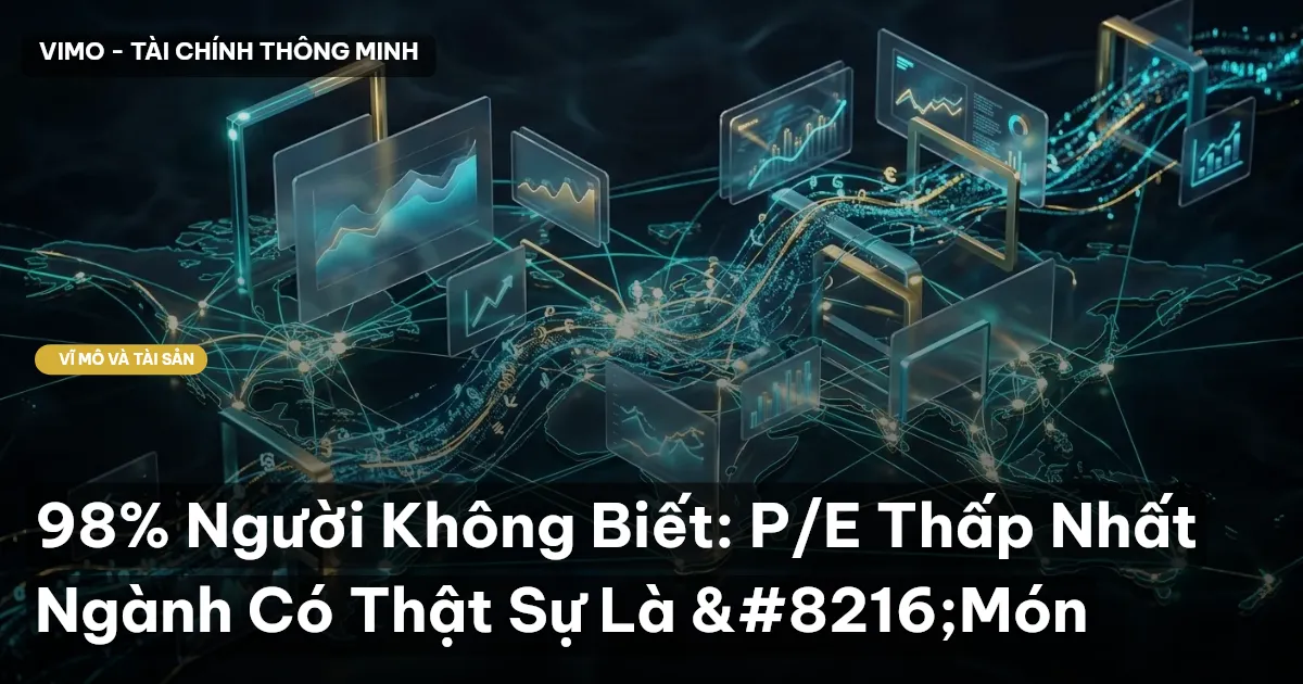 98% Người Không Biết: P/E Thấp Nhất Ngành Có Thật Sự Là ‘Món