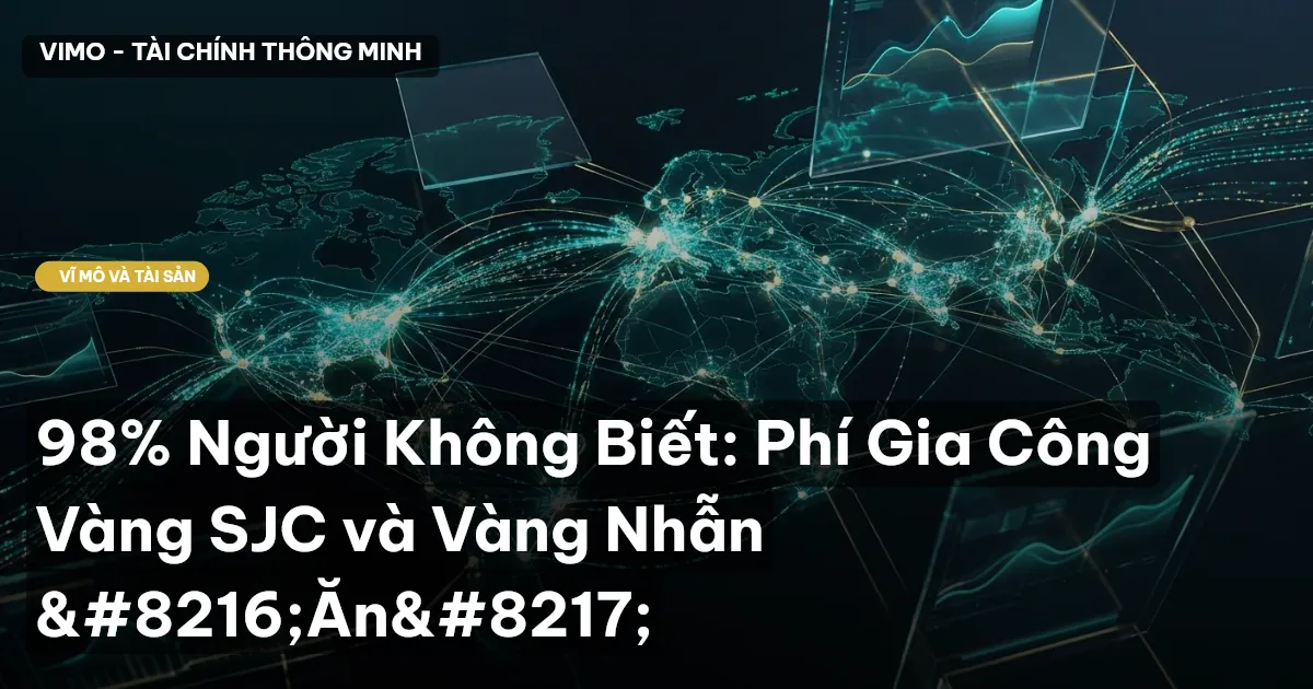 98% Người Không Biết: Phí Gia Công Vàng SJC và Vàng Nhẫn ‘Ăn’