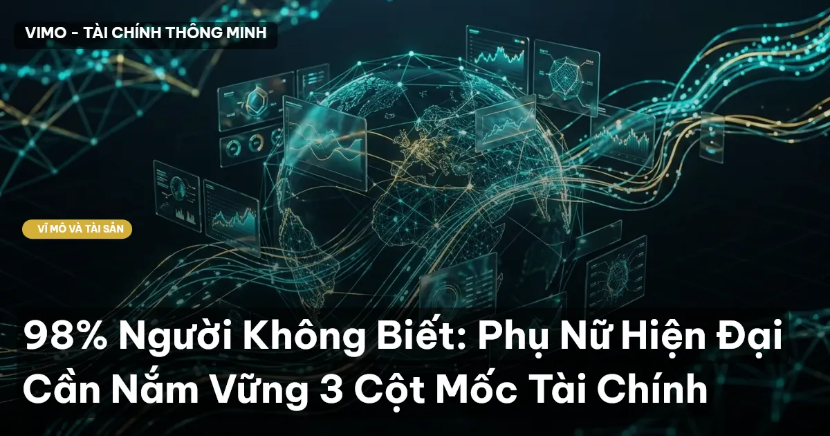 98% Người Không Biết: Phụ Nữ Hiện Đại Cần Nắm Vững 3 Cột Mốc Tài Chính