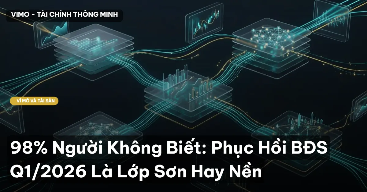 98% Người Không Biết: Phục Hồi BĐS Q1/2026 Là Lớp Sơn Hay Nền