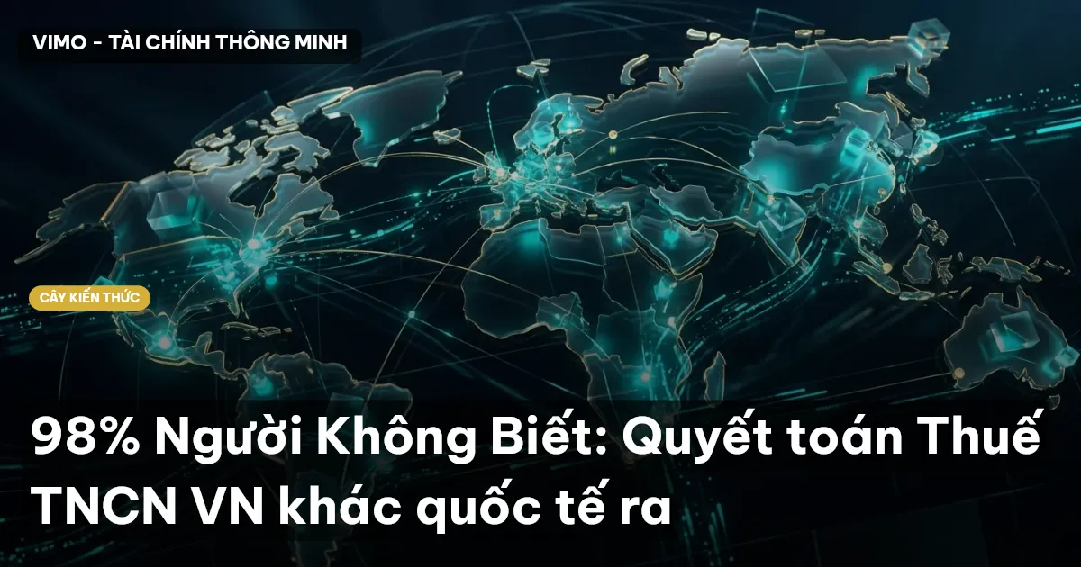 98% Người Không Biết: Quyết toán Thuế TNCN VN khác quốc tế ra