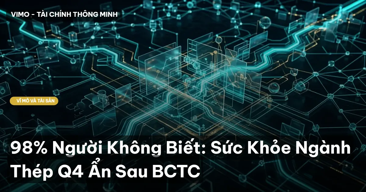 98% Người Không Biết: Sức Khỏe Ngành Thép Q4 Ẩn Sau BCTC
