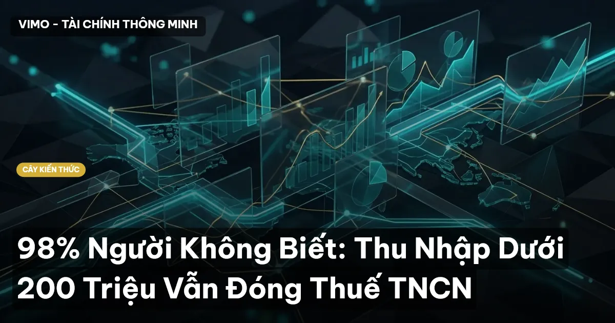 98% Người Không Biết: Thu Nhập Dưới 200 Triệu Vẫn Đóng Thuế TNCN