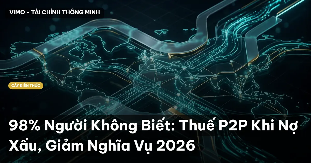 98% Người Không Biết: Thuế P2P Khi Nợ Xấu, Giảm Nghĩa Vụ 2026