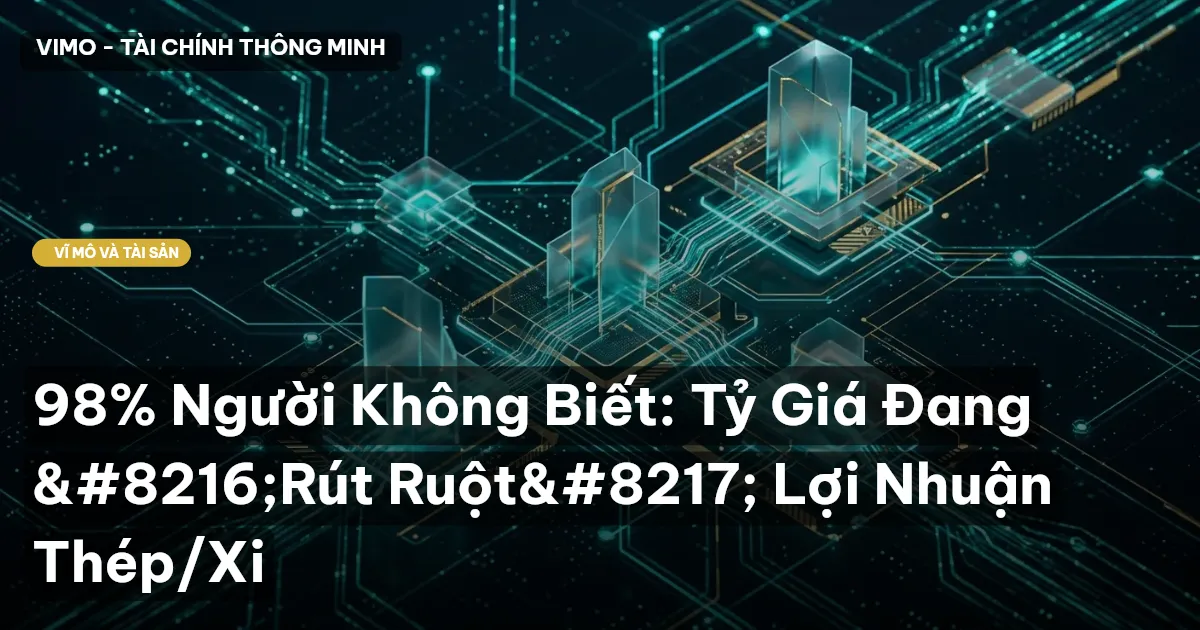 98% Người Không Biết: Tỷ Giá Đang 'Rút Ruột' Lợi Nhuận Thép/Xi