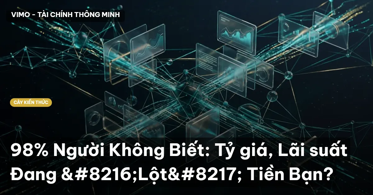 98% Người Không Biết: Tỷ giá, Lãi suất Đang ‘Lột’ Tiền Bạn?