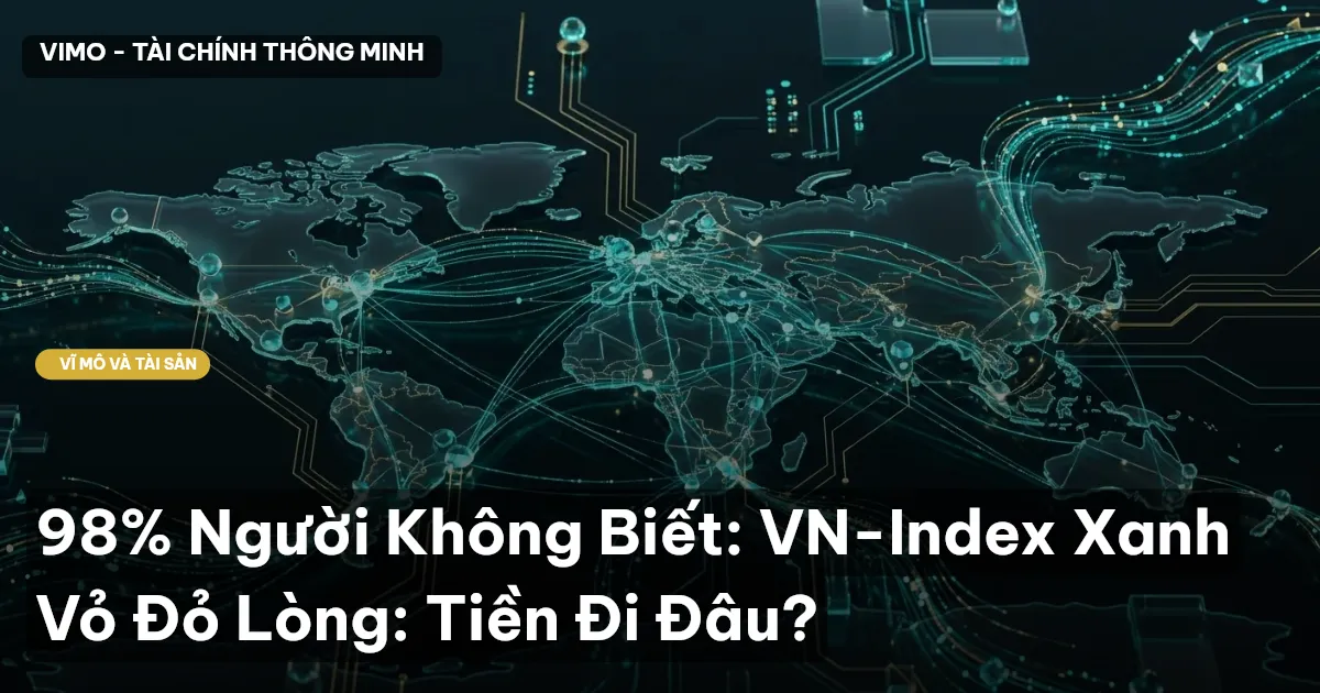 98% Người Không Biết: VN-Index Xanh Vỏ Đỏ Lòng: Tiền Đi Đâu?