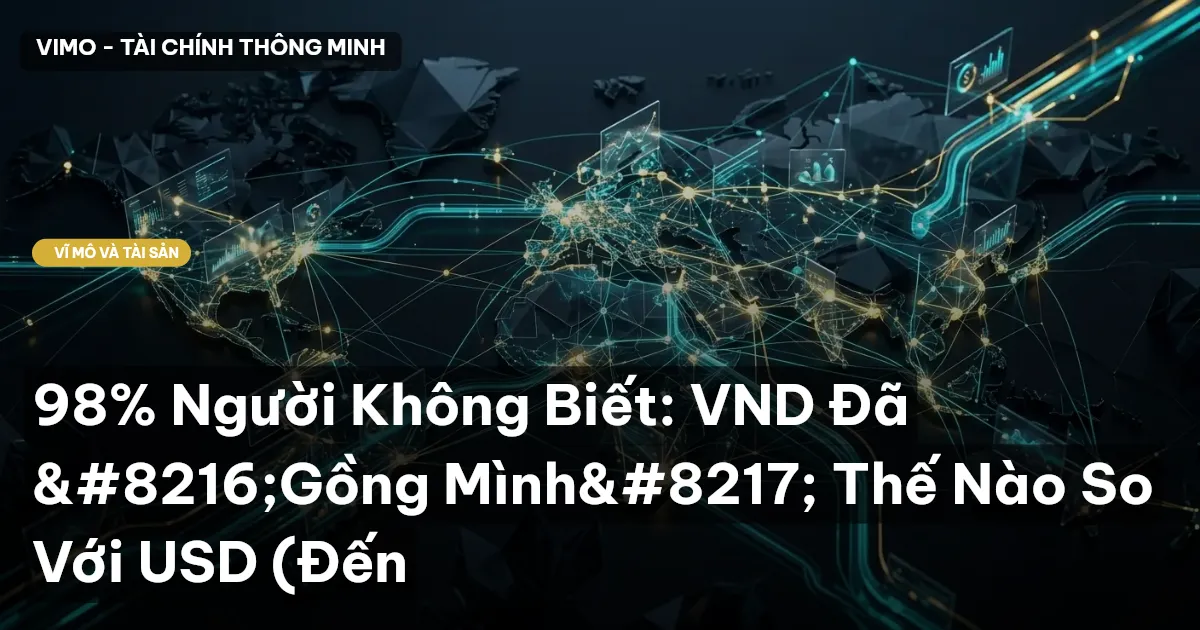 98% Người Không Biết: VND Đã ‘Gồng Mình’ Thế Nào So Với USD (Đến