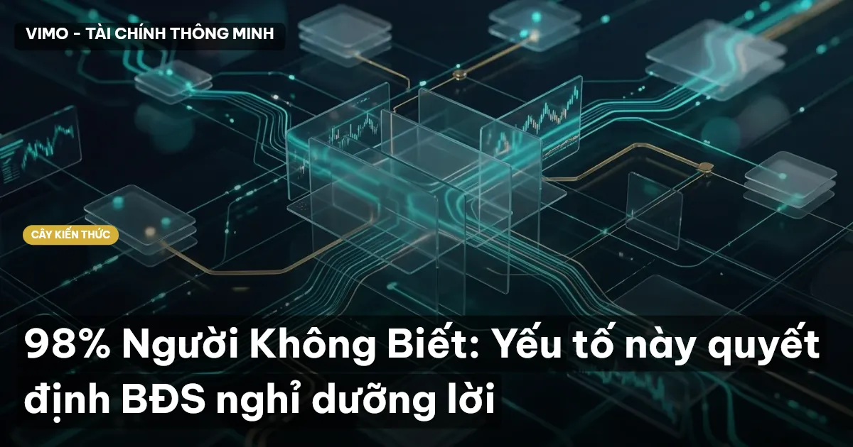 98% Người Không Biết: Yếu tố này quyết định BĐS nghỉ dưỡng lời
