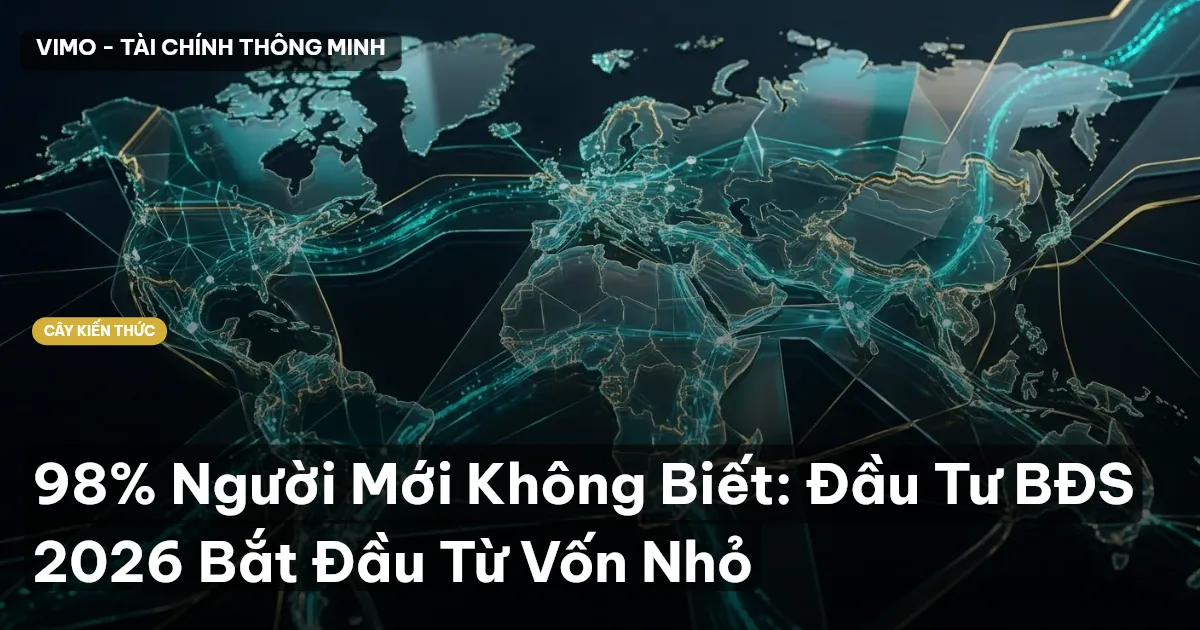 98% Người Mới Không Biết: Đầu Tư BĐS 2026 Bắt Đầu Từ Vốn Nhỏ