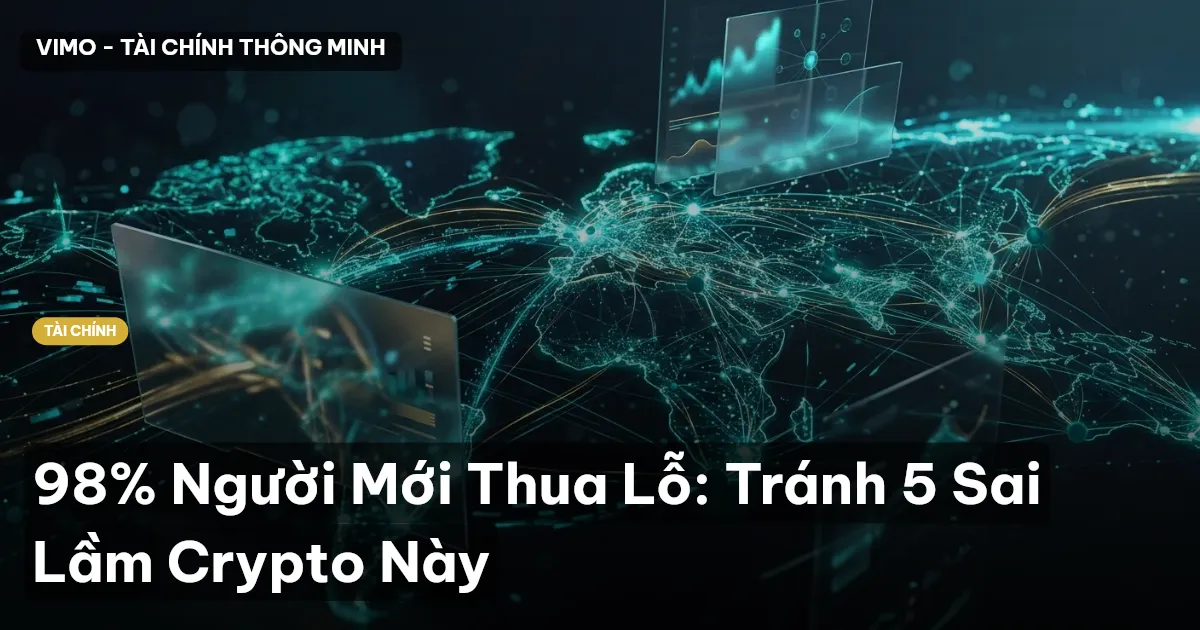 98% Người Mới Thua Lỗ: Tránh 5 Sai Lầm Crypto Này