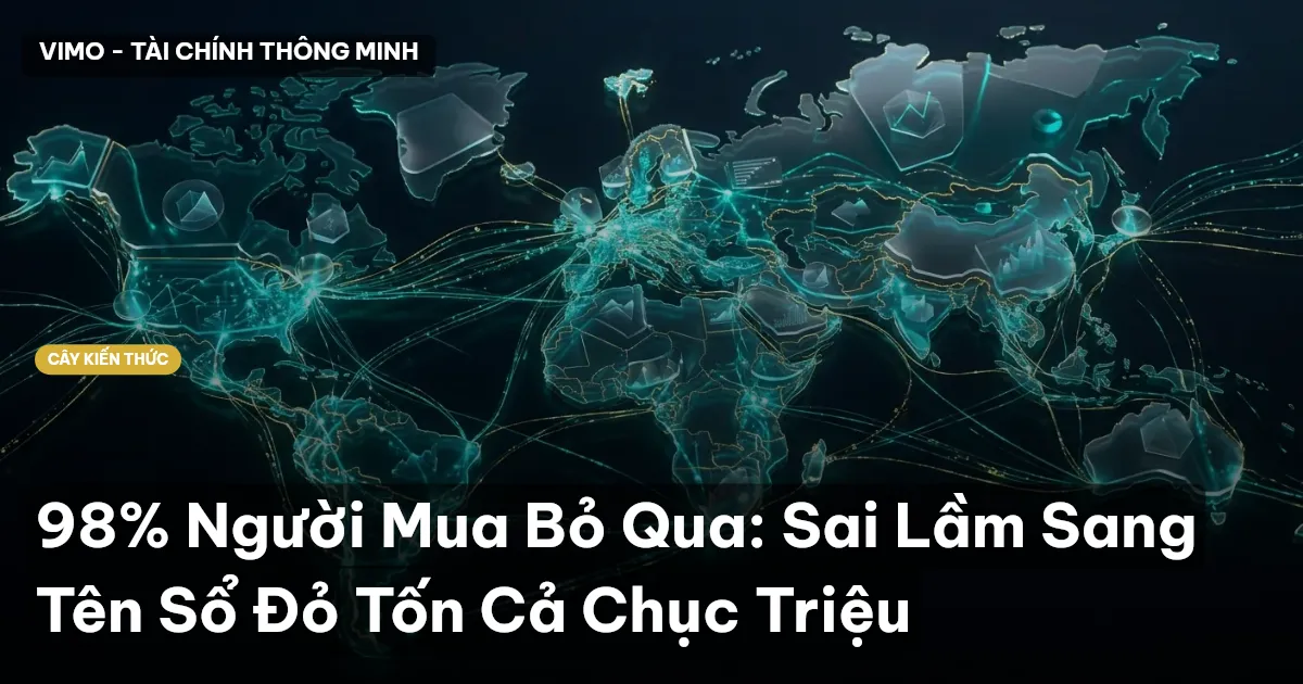 98% Người Mua Bỏ Qua: Sai Lầm Sang Tên Sổ Đỏ Tốn Cả Chục Triệu