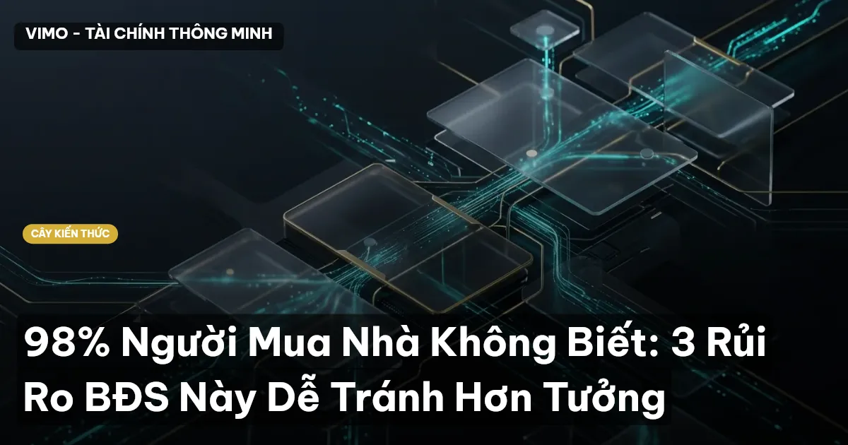 98% Người Mua Nhà Không Biết: 3 Rủi Ro BĐS Này Dễ Tránh Hơn Tưởng