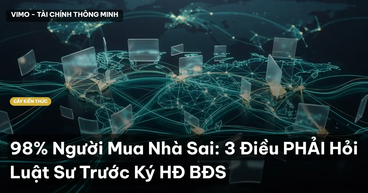 98% Người Mua Nhà Sai: 3 Điều PHẢI Hỏi Luật Sư Trước Ký HĐ BĐS