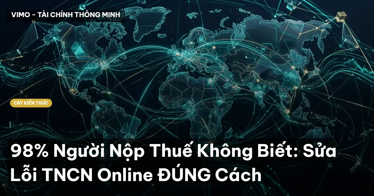 98% Người Nộp Thuế Không Biết: Sửa Lỗi TNCN Online ĐÚNG Cách